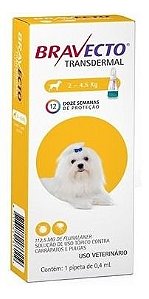 Bravecto Transdermal Cães de 2 A 4,5kg