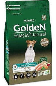 Golden Seleção Natural Cães Adultos Minibits 3Kg