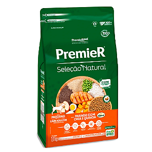 Premier Seleção Natural Cães Adultos Raças Pequena Chia Quinoa 2,5kg