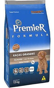 Premier Fórmula Cães Filhotes Raças Grandes 15Kg