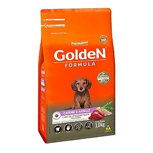 Golden Fórmula Cães Filhotes Minibits Carne 10kg