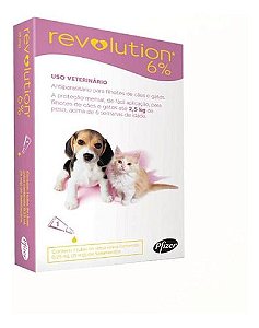 Revolution Cães e Gatos até 2,5Kg 1 Pipeta (Rosa)