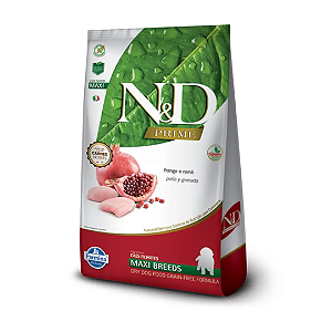 N&D Prime para Cães Adultos Raças Grandes Frango e Romã - 10,1kg