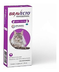Bravecto Transdermal Gatos de 6,25 A 12,5Kg