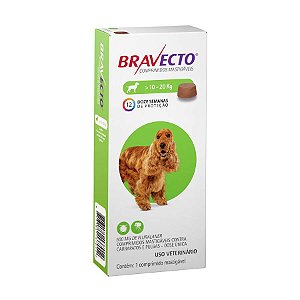 Bravecto Cães De 10 A 20Kg 500Mg