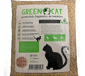 Granulado De Madeira 10Kg Green Cat