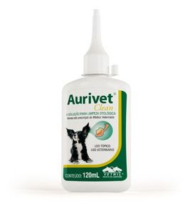 Solução Limpeza Otológica Aurivet Clean 120ml