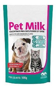 Pet Milk Suplemento para Cães e Gatos 100g