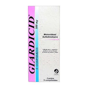 Giardicid 500 - Com 5 Comprimidos