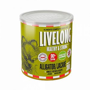 Lata Livelong Cães Jacaré 300g