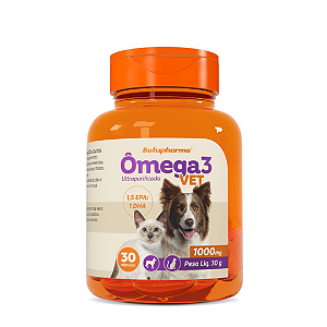 Omega 3 Vet 3 1000mg 30 Cápsulas