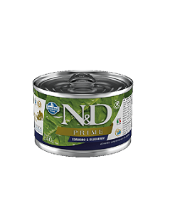 Lata N&D Prime Cão Cordeiro e Blueberry 140G