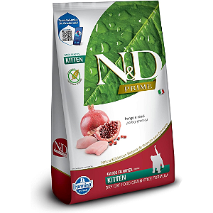 N&D Prime para Gatos Filhotes Frango e Romã - 1,5kg