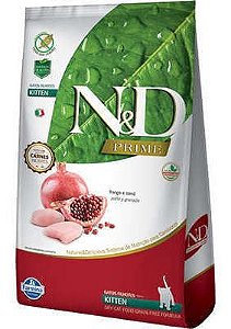 N&D Prime para Gatos Filhotes Frango e Romã - 1,5kg