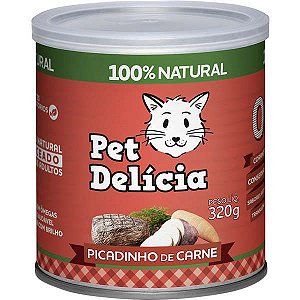 Pet Delicia Lata Picadinho De Carne 320G Gato