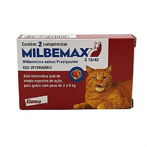 Milbemax FC para Gatos de 2 Kg a 8 Kg - 2 Comprimidos