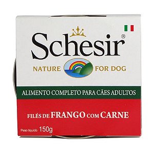 Schesir Nature Dog Filé de Frango com Carne 150g
