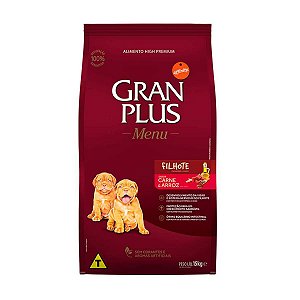 Gran Plus Menu Filhote Raças Medias e Grandes 15kg