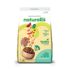 Naturalis Cães Filhotes Porte Pequeno Peru Frango e Frutas 2,5kg