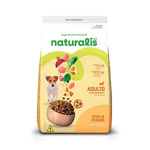 Naturalis Cães Adultos Porte Pequeno Peru e Frango 1Kg