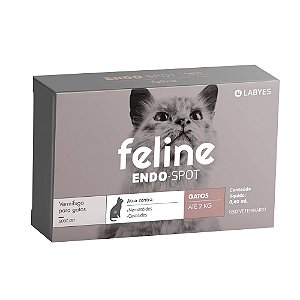 Vermífugo Feline Endospot até 2kg