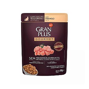 Sachê Gran Plus Gourmet Gato Frango 85g