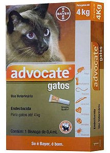 Advocate Gatos até 4 Kg