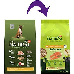 Guabi Natural Cães Adultos Raças Grandes Salmão 12kg