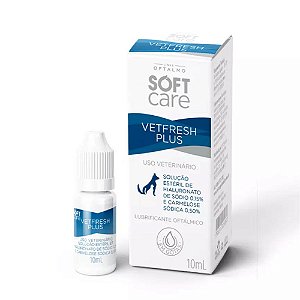 Lubrificante Oftálmico Soft Care Vet Fresh Plus 10ml