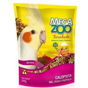 Megazoo Farinhada Calopsita Mel e Ovos - 300G
