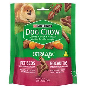 Petisco Para Cães Dog Chow Sabor Carne e Cenoura 75g