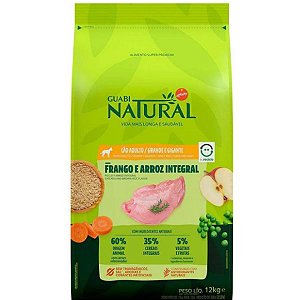 Guabi Natural Cães Adultos Raças Grandes Frango 12kg