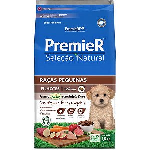 Premier Seleção Natural Cães Filhotes Raças Pequenas Batata Doce - 1Kg