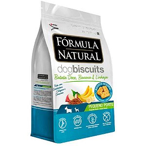 Biscoito Fórmula Natural Dog Biscuits Batata Doce Pequeno Porte 250g