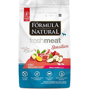 Fórmula Natural Fresh Meat Sensitive Cães Raças Pequenas e Mini 1kg