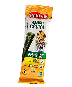 Snack Dental Oleo de Coco e Menta - 3 Unidades - Petiscão