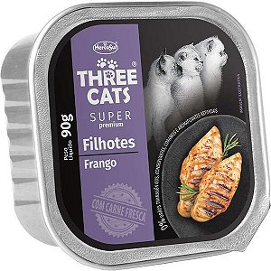 Three Cats Pate Super Premium Filhotes Frango