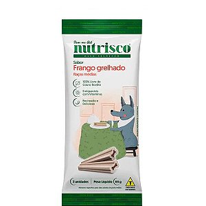 Osso Cães Recheado Nutrisco Mix De Frutas Raças Médias - 65g