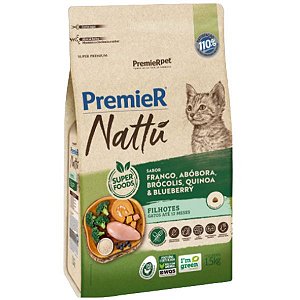 Premier Nattu Gato Filhote Abóbora - 1,5Kg