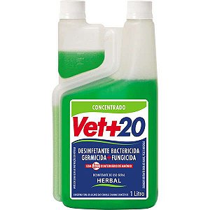 Desinfetante Vet+20 Bactericida Herbal - 1 Litro