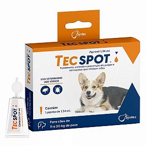 Tec Spot Cães de 11 a 20kg 1,34ml 1 Pipeta