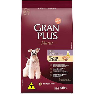 Gran Plus Menu Cães Sênior Raças Pequenas e Mini 10kg