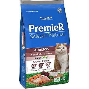 Premier Seleção Natural Gato Adulto - 7,5Kg