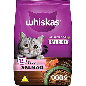 Whiskas Melhor Por Natureza Salmão Gatos Adultos - 900G