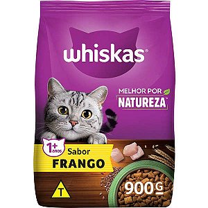 Whiskas Melhor Por Natureza Frango Gatos Adultos- 900G