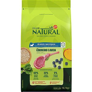 Guabi Natural Cães Adultos Raças Pequenas e Mini Cordeiro 10Kg