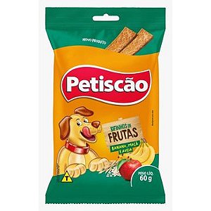 Bifinho Mastigável Frutas 60g - Petiscão