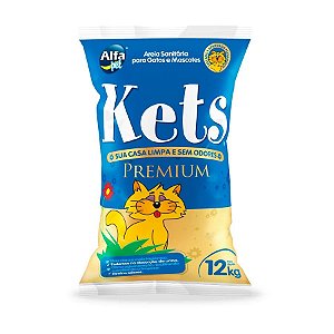 Areia  Sanitária para Gatos Kets Premium 12kg