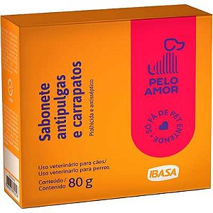 Sabonete Antipulgas e Carrapatos Ibasa 80g