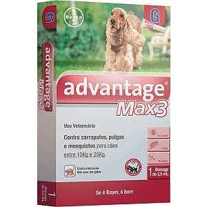 Advantage Max 3 Cães de 10 A 25 Kg
